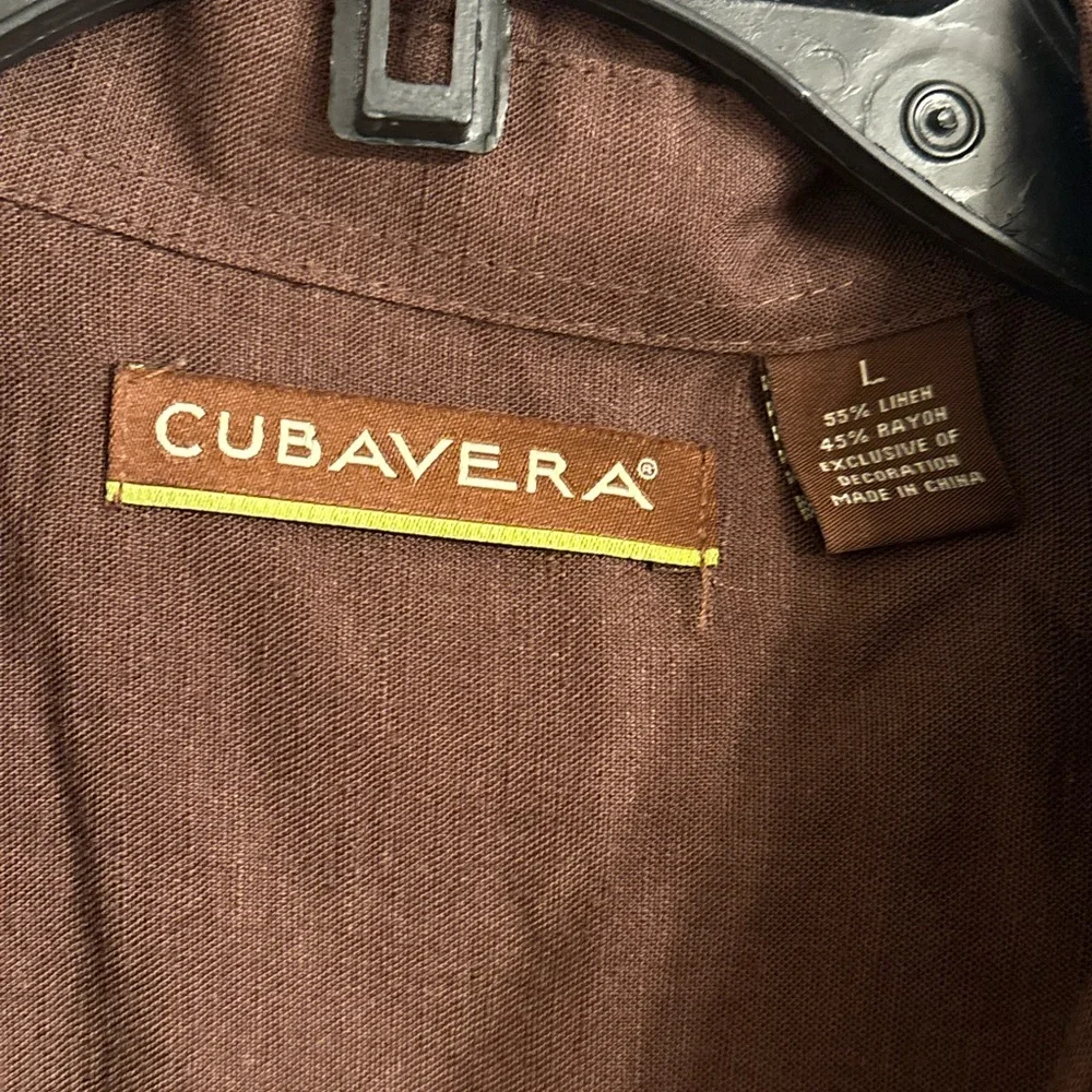 Cubavera Rich Brown Casual Shirt - Picture 4 of 7